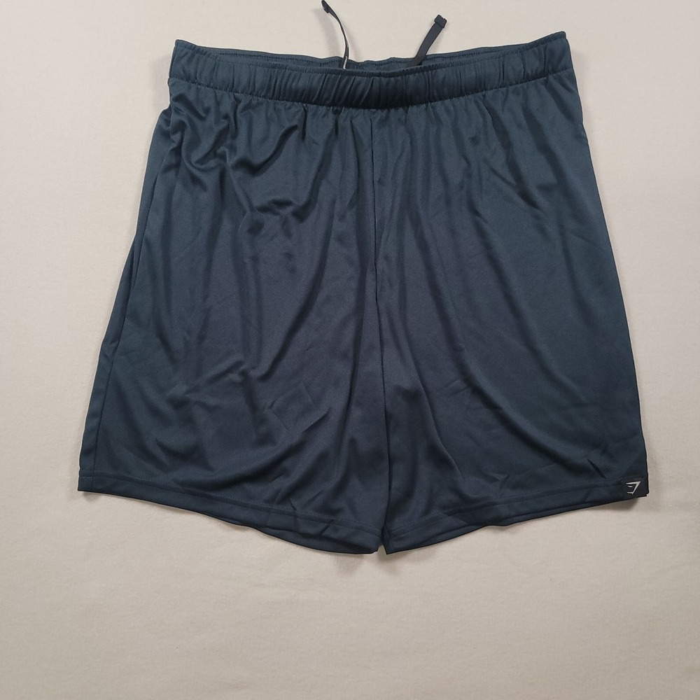 Gymshark Men Training Shorts Large Blue Athletic Gym Drawstring Workout